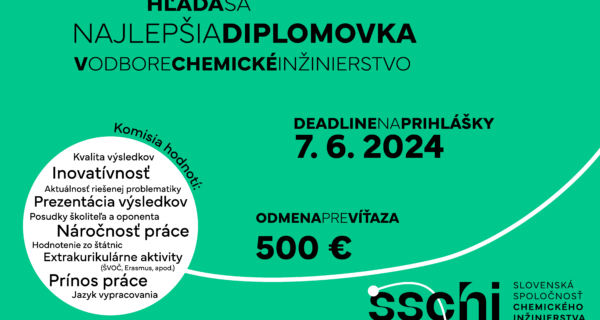 Hľadá sa najlepšia diplomovka v odbore chemické inžinierstvo