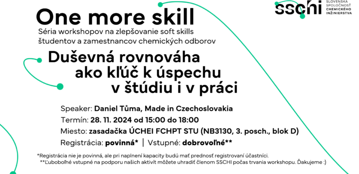 Duševná rovnováha ako kľúč k úspechu v štúdiu i v práci [One more skill]